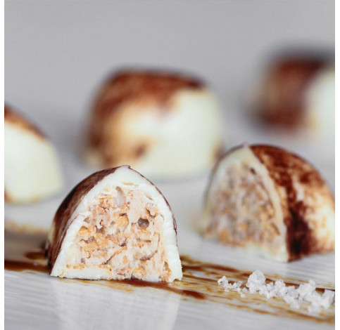 Праліне зі смаком солоної карамелі PRALIN DELICRISP CARAMEL FLEUR DE SEL tm "Irca" Праліне зі смаком солоної карамелі PRALIN DELICRISP CARAMEL FLEUR DE SEL tm "Irca"